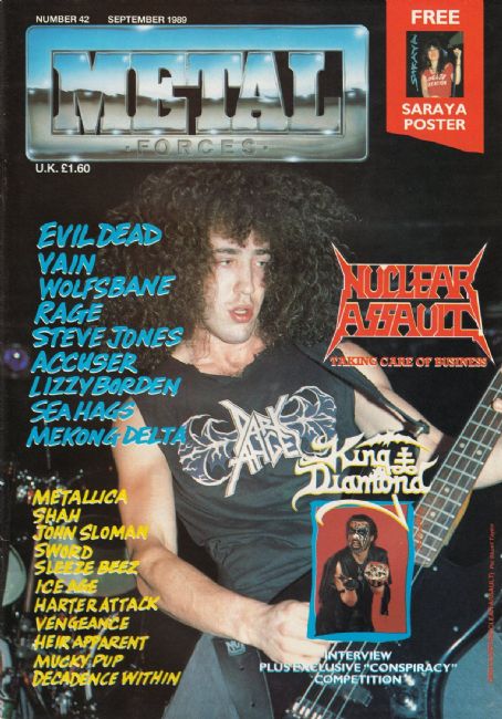 Dan Lilker - Metal Forces Magazine Cover [United Kingdom] (September 1989)