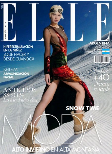 Clara Lyon (model), Elle Magazine August 2023 Cover Photo - Argentina