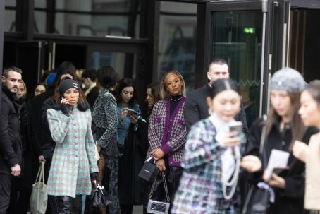 Savannah James – Exits Chanel fashion show in Paris