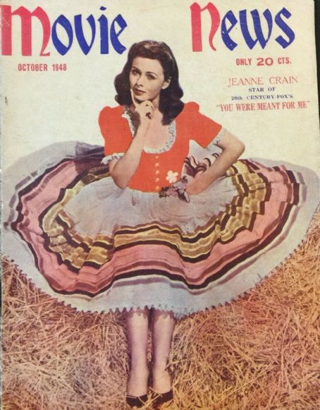 Jeanne Crain - Movie News Magazine Cover [Singapore] (October 1948)