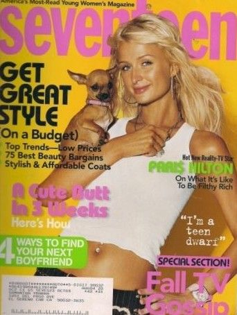 Paris Hilton - Seventeen Magazine [United States] (October 2003)