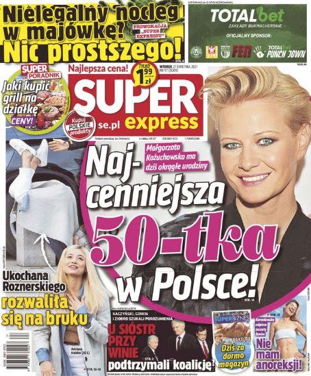 Malgorzata Kozuchowska Adriana Kalska Super Express Magazine 27 April 2021 Cover Photo Poland