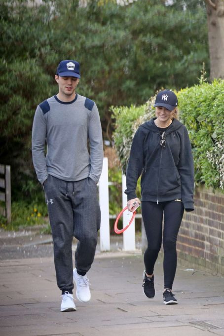 Bryana Holly and Nicholas Hoult at the park in London