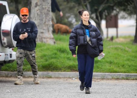 Cara Santana – With boyfriend Shannon Leto on a hike with their beloved dogs in LA