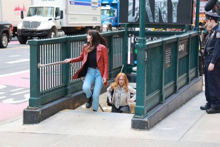 Dakota Johnson – Filming ‘Madame Web’ in New York