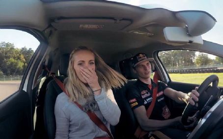 Max Verstappen and Joyce Godefridi