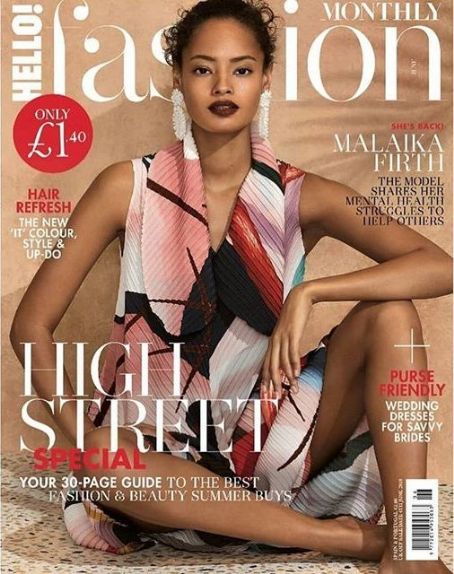 Malaika Firth, Hello! Fashion Magazine June 2019 Cover Photo - United ...