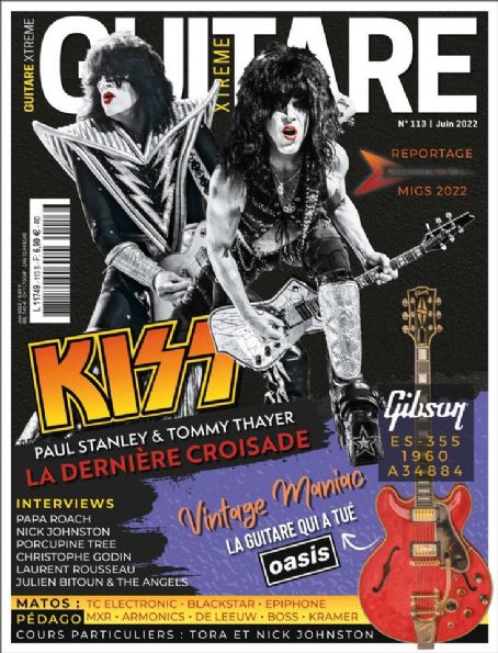 Paul Stanley - Guitare Xtreme Magazine Cover [France] (June 2022)