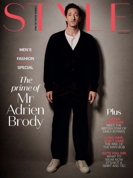 Adrien Brody - The Sunday Times:- Style Magazine Cover [United Kingdom] (20 March 2022)