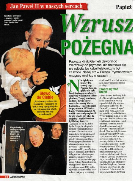 Pope John Paul II - Ludzie i Wiara Magazine Pictorial [Poland] (February 2025)