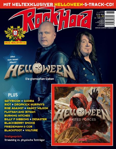 Kai Hansen, Michael Kiske, Rock Hard Magazine June 2021 Cover Photo ...