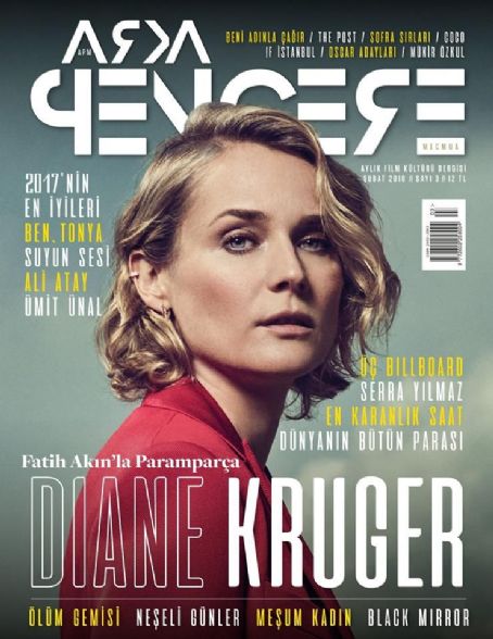 Diane Kruger, Arka Pencere Magazine February 2018 Cover Photo - Turkey