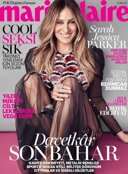 Sarah Jessica Parker, Marie Claire Magazine October 2016 Cover Photo ...