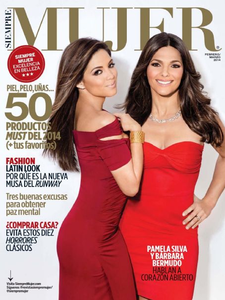 Barbara Bermudo, Pamela Silva - Siempre Mujer Magazine Cover [Mexico] (February 2014)