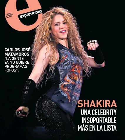 Shakira, Expresiones Magazine 24 August 2019 Cover Photo - Ecuador