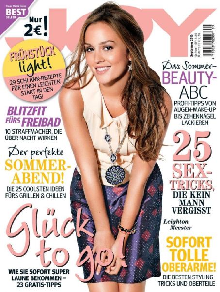 Leighton Meester, Joy Magazine September 2016 Cover Photo - Germany