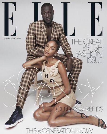 Jourdan Dunn Stormzy Elle Magazine February 19 Cover Photo United Kingdom