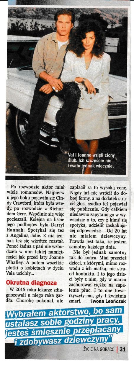 Val Kilmer - Zycie na goraco Magazine Pictorial [Poland] (17 April 2025)