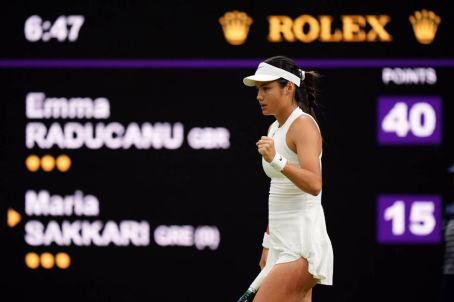 Emma Raducanu – Match against Maria Sakkari at Wimbledon 2024 – London