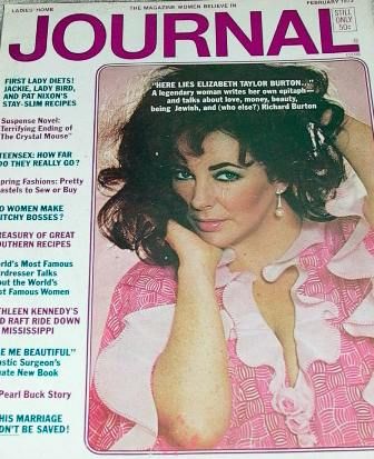 Elizabeth Taylor, Ladies' Home Journal Magazine February 1973 Cover ...