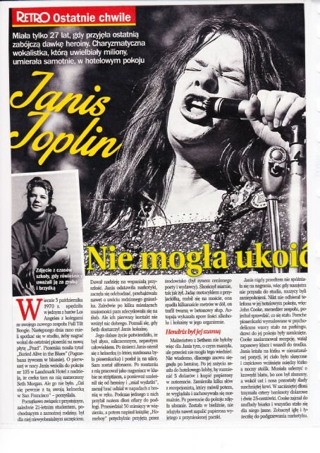 Janis Joplin - Retro Magazine Pictorial [Poland] (February 2016)