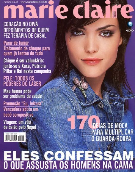 Luciana Curtis, Marie Claire Magazine August 2001 Cover Photo - Brazil