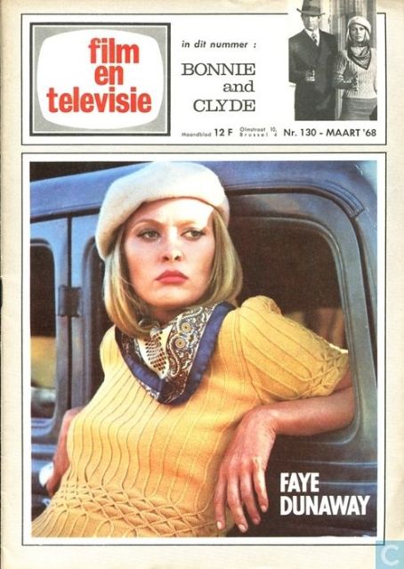 Faye Dunaway, Film en televisie Magazine March 1968 Cover Photo - Belgium