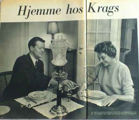 Jens Otto Krag and Helle Virkner