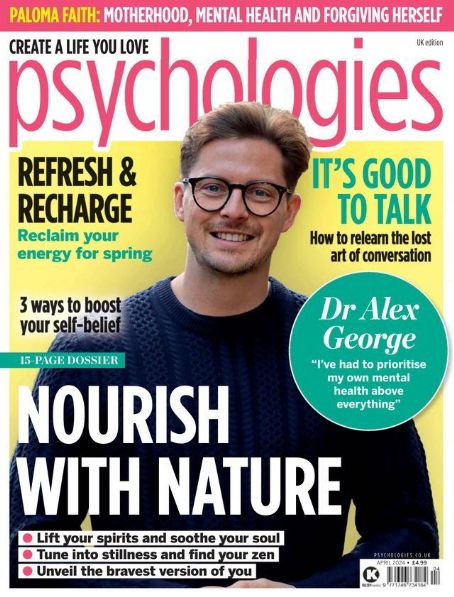 Alex George, Psychologies Magazine April 2024 Cover Photo - United Kingdom