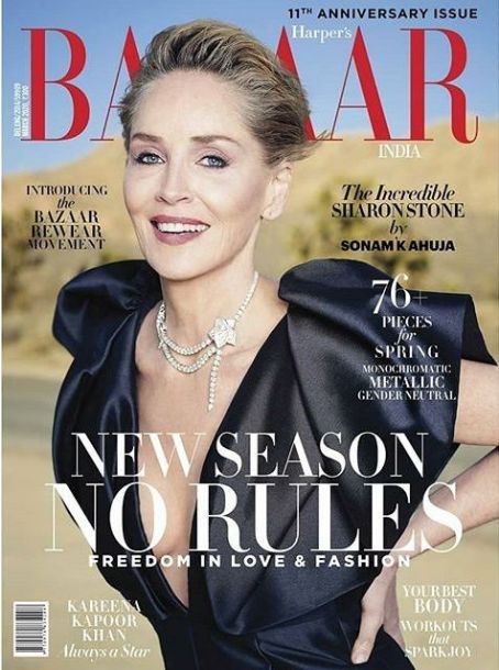 Sharon Stone, Kareena Kapoor, Harper's Bazaar Magazine March 2020 Cover ...