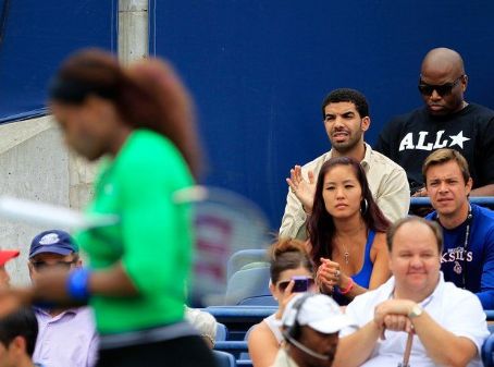 Serena Williams and Aubrey Graham