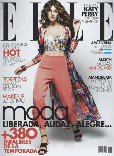 Belén Bergagna, Elle Magazine September 2015 Cover Photo - Argentina