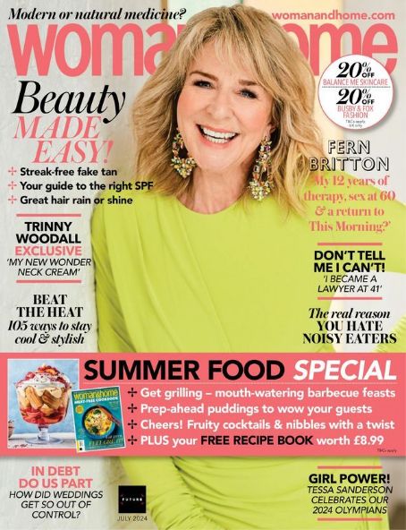 Fern Britton, Woman & Home Magazine July 2024 Cover Photo - United Kingdom