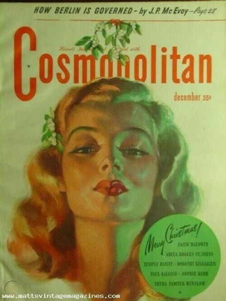 Cosmopolitan Magazine December 1945 Cover Photo - United States