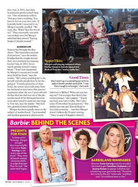 Margot Robbie - Star Magazine Pictorial [United States] (4 September 2023)