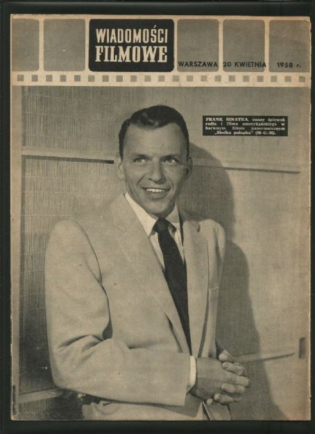 Frank Sinatra - Wiadomosci Filmowe Magazine Cover [Poland] (20 April 1958)