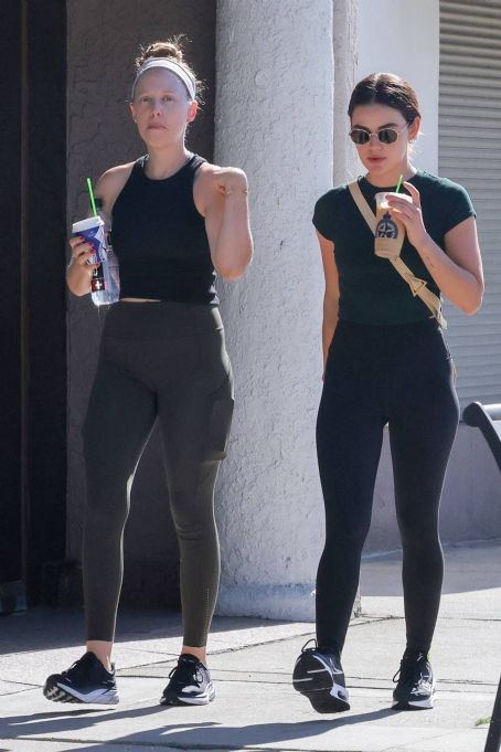 Lucy Hale – Seen out with a friend in Studio City