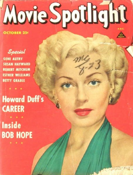 Lana Turner, Movie Spotlight Magazine October 1950 Cover Photo - United ...