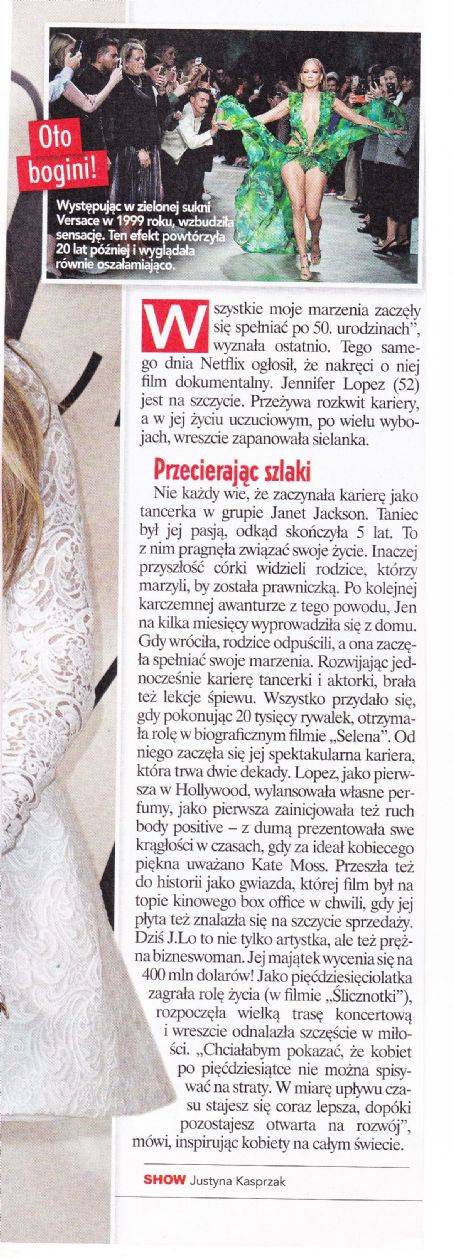 Jennifer Lopez - Show Magazine Pictorial [Poland] (7 March 2022)