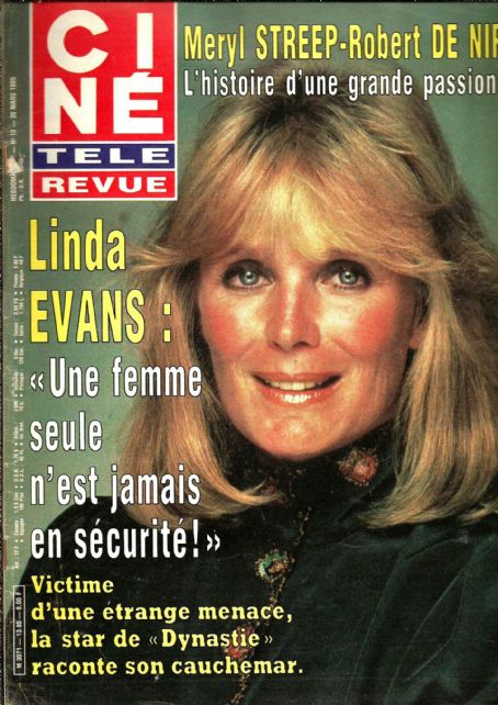 Linda Evans - Cine Tele Revue Magazine Cover [France] (28 March 1985)