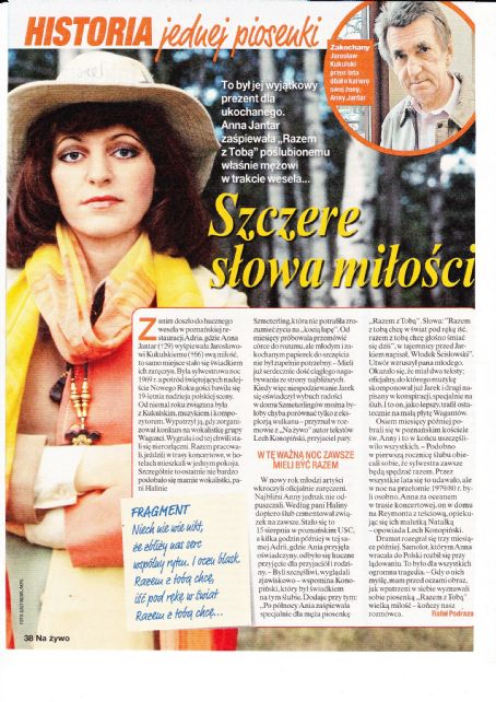 Jaroslaw Kukulski And Anna Jantar Na Zywo Magazine Pictorial Poland 31 December 2020 Famousfix