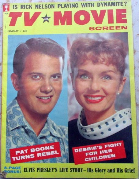 Debbie Reynolds, Pat Boone, TV and Movie Screen Magazine January 1959 ...