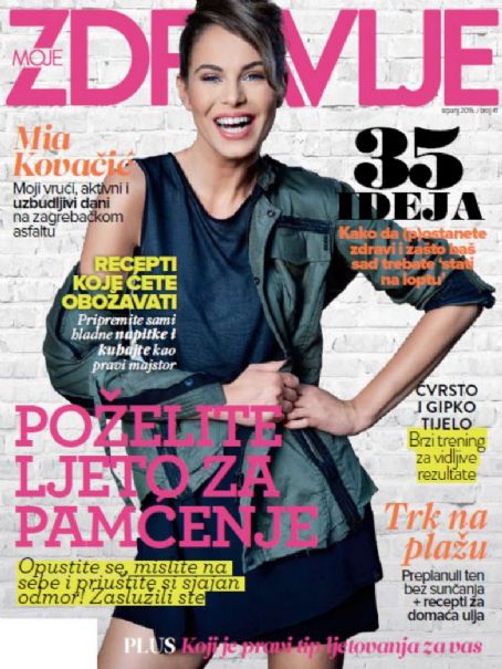 Mia Kovacic, Moje Zdravlje Magazine July 2015 Cover Photo - Croatia