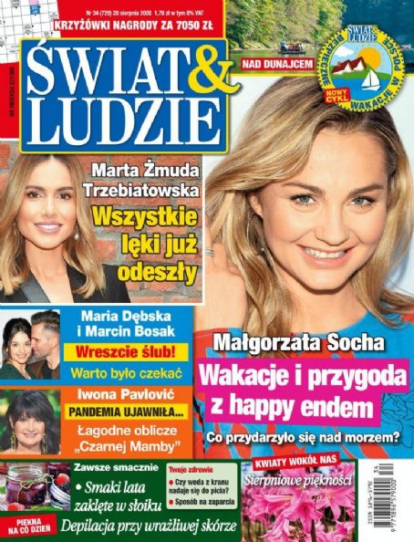 Malgorzata Socha, Swiat & Ludzie Magazine 20 August 2020 Cover Photo ...