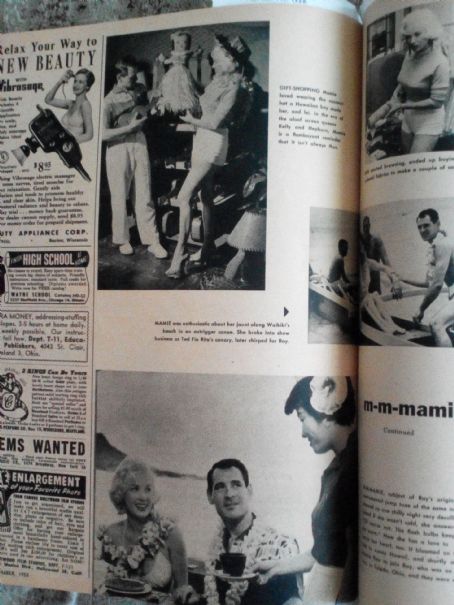 Mamie Van Doren and Ray Anthony - Movie Life Magazine Pictorial [United States] (November 1955)