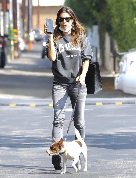 Elisabetta Canalis – Walking her dog in West Hollywood | Elisabetta