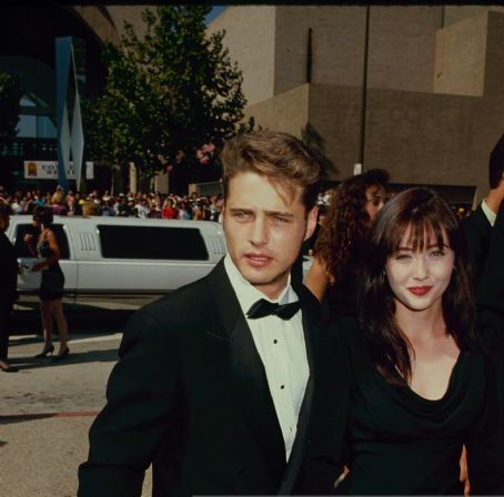 Shannen Doherty And Jason Priestley At The 43rd Annual Primetime Emmy 