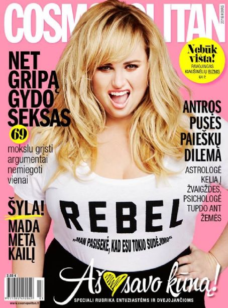 Rebel Wilson - Cosmopolitan Magazine Cover [Lithuania] (March 2016)