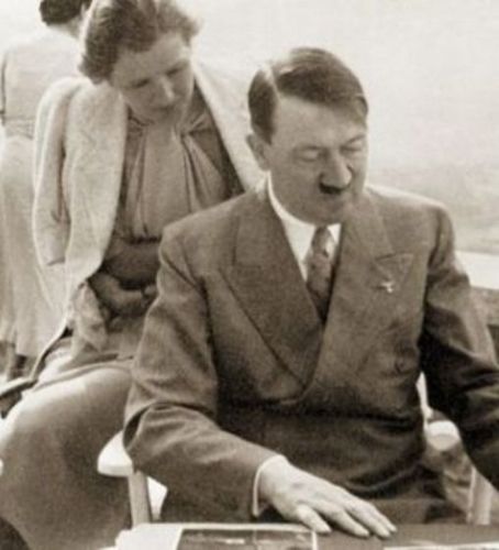 Eva Braun and Adolf Hitler