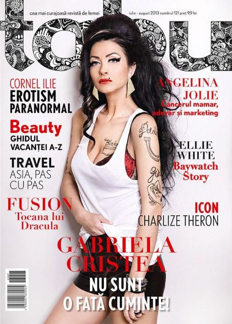 Gabriela Cristea Tabu Magazine August 2013 Cover Photo Romania